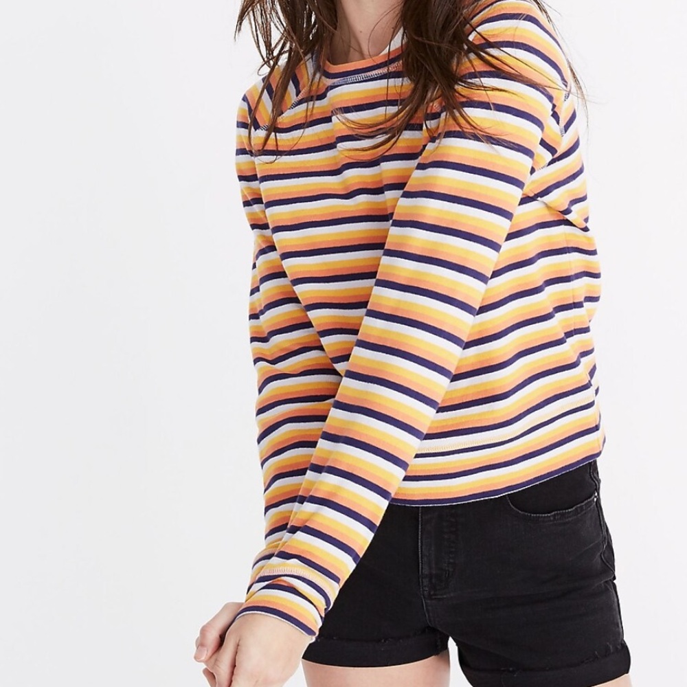 Madewell Long Sleeve Knit Top, M